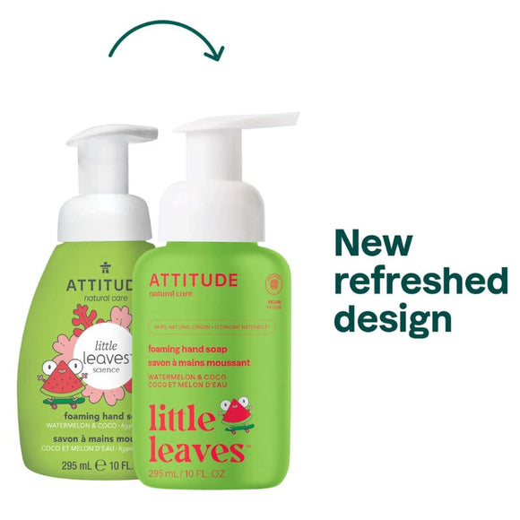Attitude Little Leaves Foaming Hand Soap Watermelon & Coco 295ml - O'Sullivans Pharmacy - Mother & Baby - 626232440577