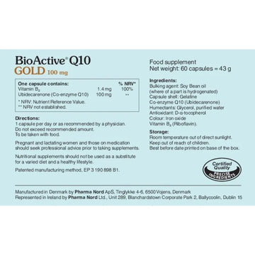 Pharmanord Bioactive Q10 100mg 60 Capsules - O'Sullivans Pharmacy - Vitamins - 5709976176201