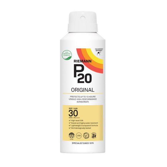 P20 Original Sun Protection SPF30 Spray 150ml - O'Sullivans Pharmacy - Suncare & Travel - 5701943102596