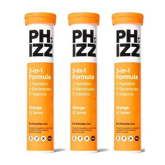 Phizz Phizz Orange Hydration & Multivitamin Effervescent 60 Tablets - O'Sullivans Pharmacy - Vitamins - 5060447850151