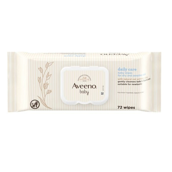 Aveeno Baby Daily Care Baby Wipes 72 Pack - O'Sullivans Pharmacy - Mother & Baby -