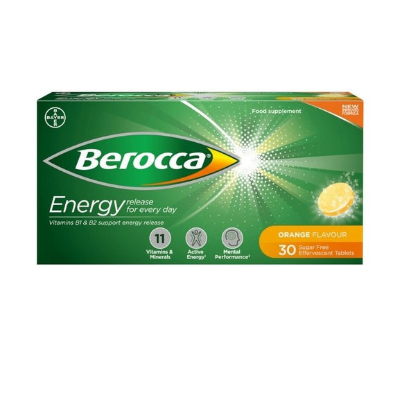 Berocca Effervescent Orange Tablets 30 Pack - O'Sullivans Pharmacy - Vitamins -