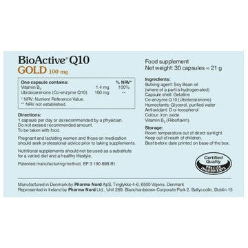BioActive Q10 Gold 100 mg Capsules 150 Pack - O'Sullivans Pharmacy - Vitamins - 5709976254503