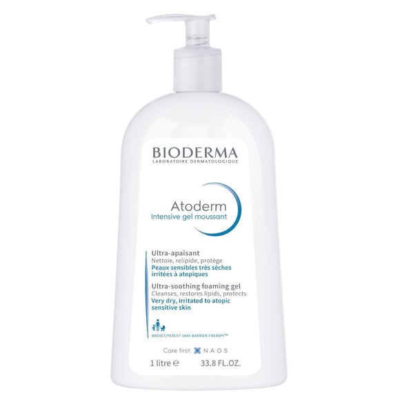 Bioderma Atoderm Foaming Shower Gel Pump 1L - O'Sullivans Pharmacy - Skincare - 3401560912807
