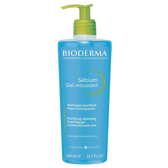 Bioderma Sebium Cleansing Foaming Gel 500ml - O'Sullivans Pharmacy - Skincare - 3401399277092
