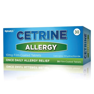 Cetrine Allergy 10mg Cetirizine Film Coated Tablets 30 Pack - O'Sullivans Pharmacy - Medicines & Health -