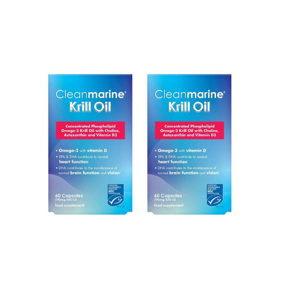 Cleanmarine Krill Oil Twin Pack 120 Capsules - O'Sullivans Pharmacy - Vitamins - 5391500077988