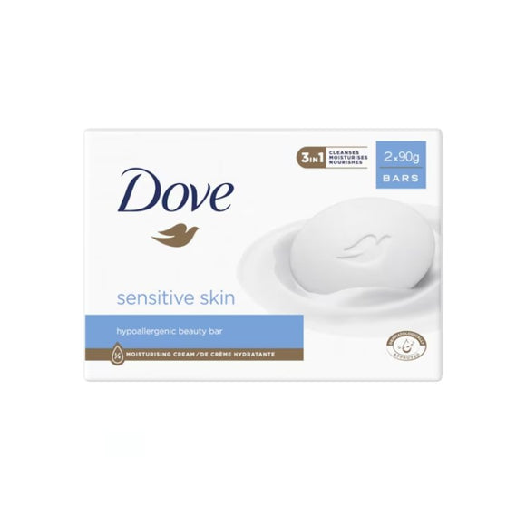 Dove Sensitive Bar Soap Twin Pack 2 x 90g - O'Sullivans Pharmacy - Toiletries - 8720182263148