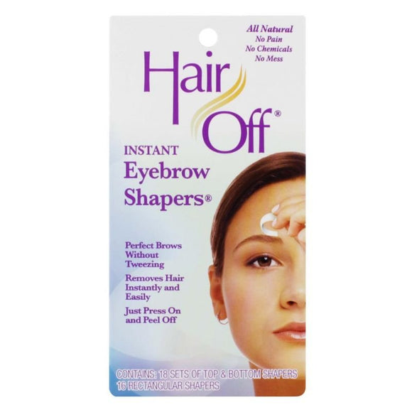 Hair Off Instant Eyebrow Shapers 18 Pack - O'Sullivans Pharmacy - Toiletries - 0018515010209