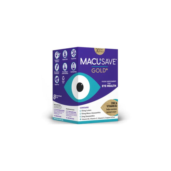 Macu Save Gold 30 Capsules - O'Sullivans Pharmacy - Macu Save - 5391523990943
