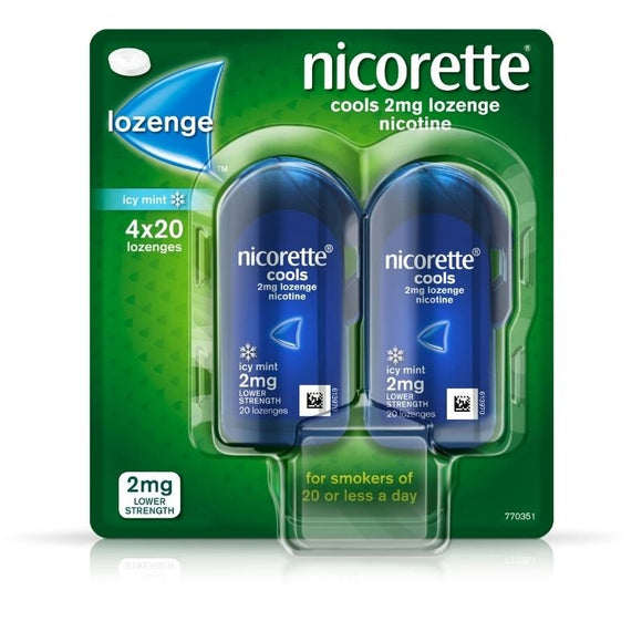 Nicorette Cools 2mg Lozenges 80 Pack - O'Sullivans Pharmacy - Medicines & Health -