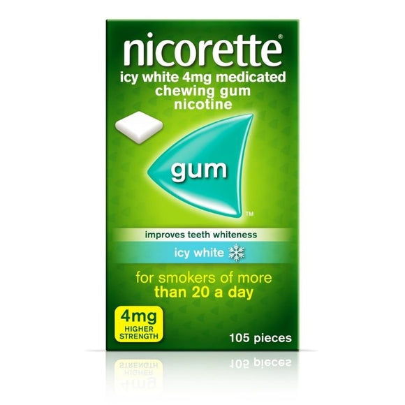 Nicorette Gum 4mg Icy White Pack - O'Sullivans Pharmacy - Medicines & Health -