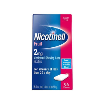 Nicotinell Fruit 2mg Gum - O'Sullivans Pharmacy - Medicines & Health - 5012131570708