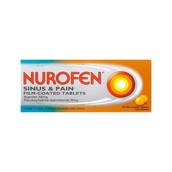 Nurofen Sinus and Pain Reflief Tablets 24 Pack - O'Sullivans Pharmacy - Medicines & Health - 5000158105577