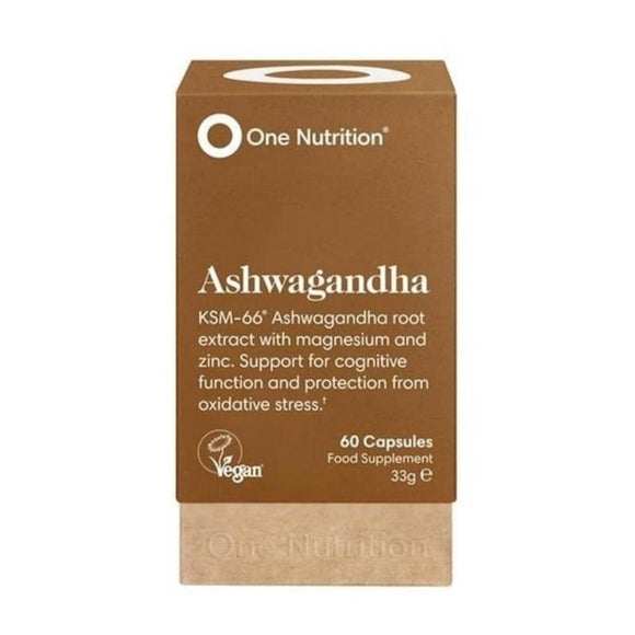 One Nutrition Ashwagandha Capsules 60 Pack - O'Sullivans Pharmacy - Vitamins - 5391500077384