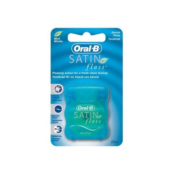 Oral B Satin Floss Mint 25m - O'Sullivans Pharmacy - Toiletries -