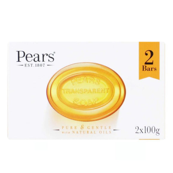 Pears Soap Bar Amber Twin Pack 2x100g - O'Sullivans Pharmacy - Toiletries - 8901030025471