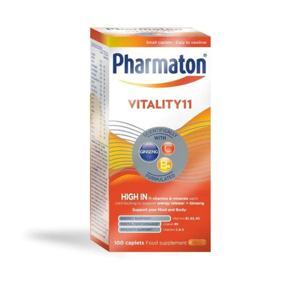 Pharmaton Vitality 11 Capsules 100 Pack - O'Sullivans Pharmacy - Vitamins - 5000283662518
