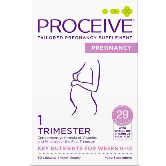 Proceive Pregnancy Trimester One 60 Capsules - O'Sullivans Pharmacy - Vitamins - 5391536010058