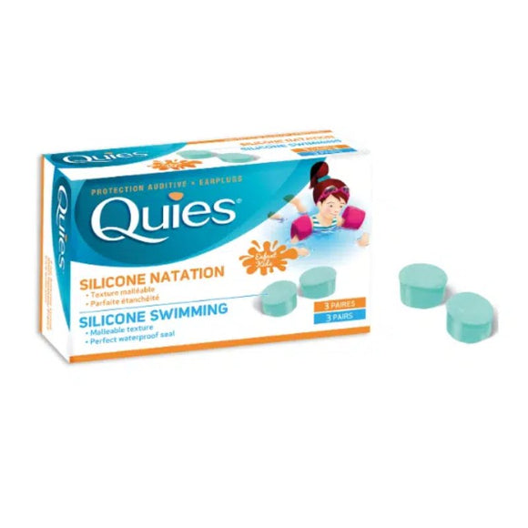 Quies Silicone Kids Swimming Ear Plugs 3 Pairs - O'Sullivans Pharmacy - Medicines & Health - 3435172181016