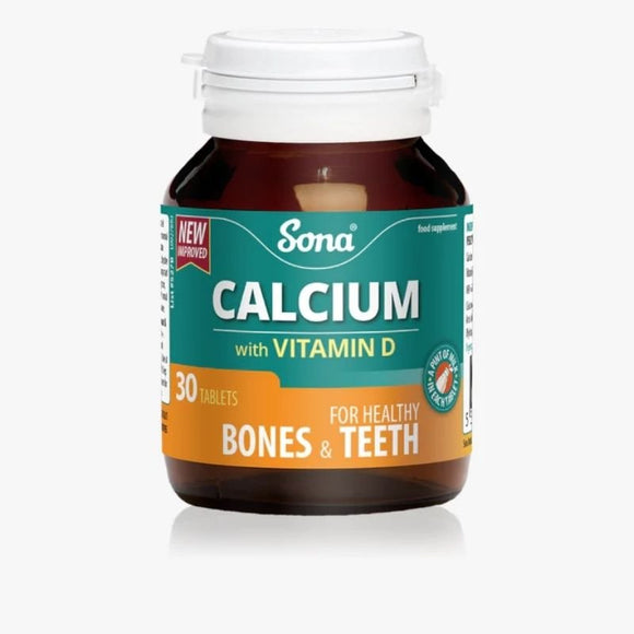 Sona Calcium 600mg Plus Vitamin D3 Tablets 30 Pack - O'Sullivans Pharmacy - Vitamins - 5390612002758