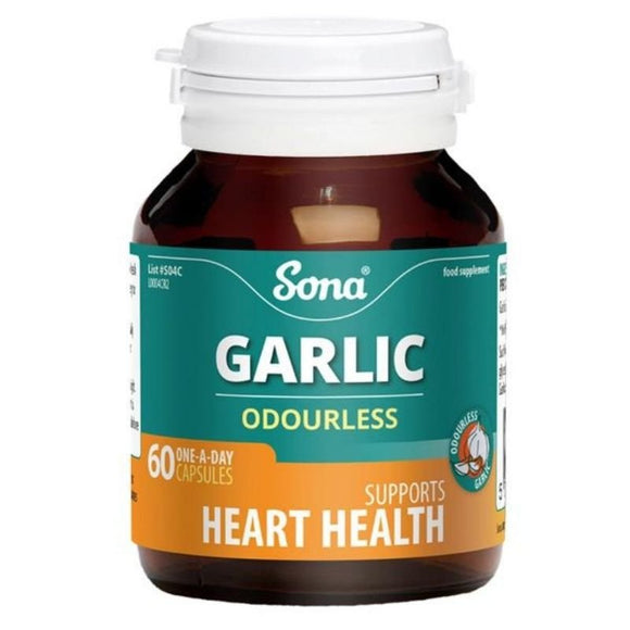 Sona Garlic Odourless Capsules 60 Pack - O'Sullivans Pharmacy - Vitamins -
