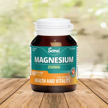 Sona Magnesium 250mg Tablets 60 Pack - O'Sullivans Pharmacy - Vitamins - 5390612006602