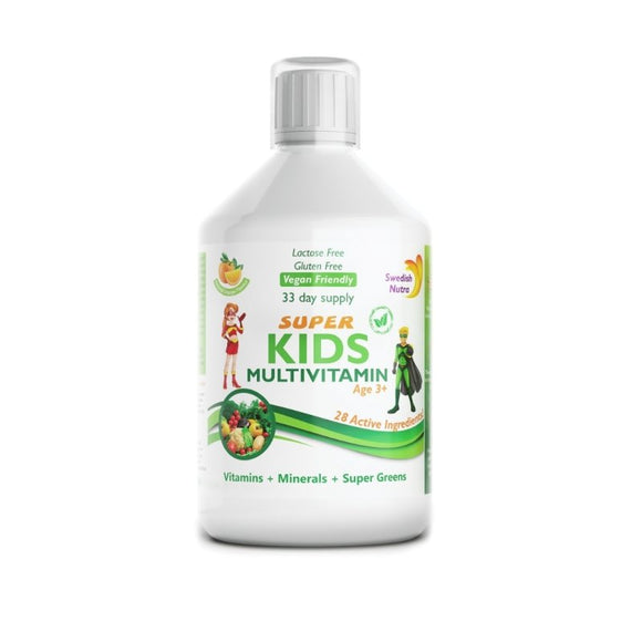 Swedish Nutra Super Kids Multivitamin 500ml - O'Sullivans Pharmacy - Vitamins - 7304765829146