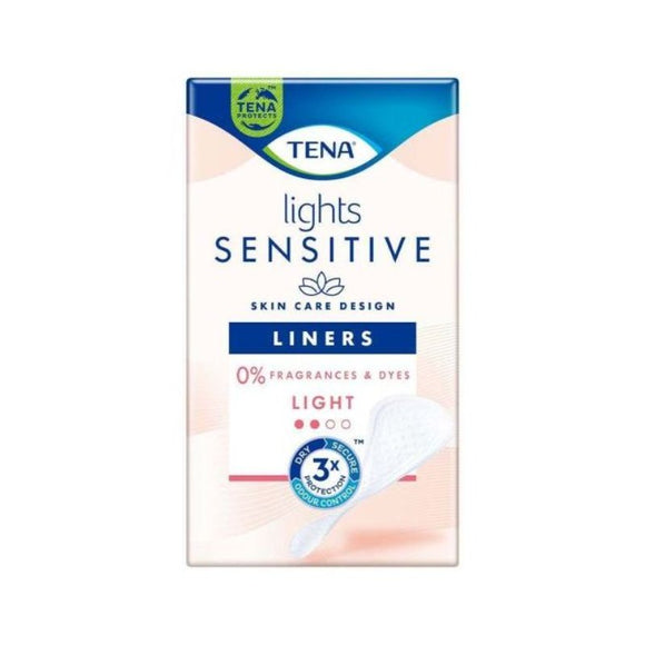 Tena Lights Liner For Sensitive Skin 28 Pack - O'Sullivans Pharmacy - Toiletries - 7322540490220