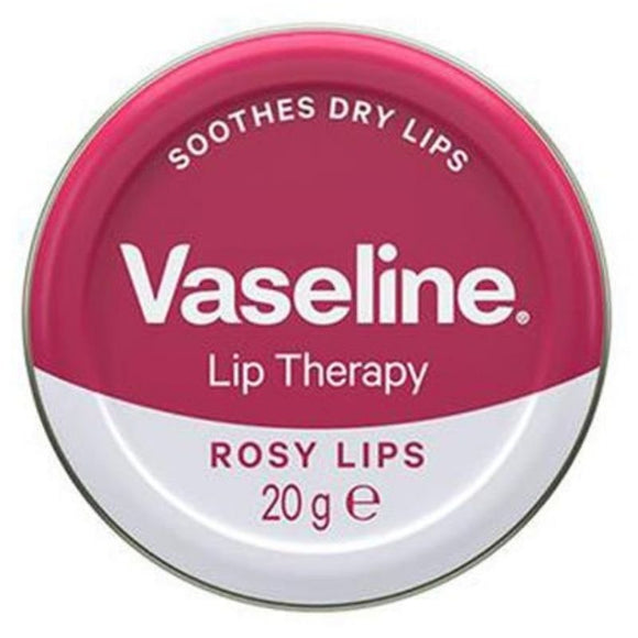 Vaseline Tin Lip Therapy Rosy Lips Red 20g - O'Sullivans Pharmacy - Skincare -