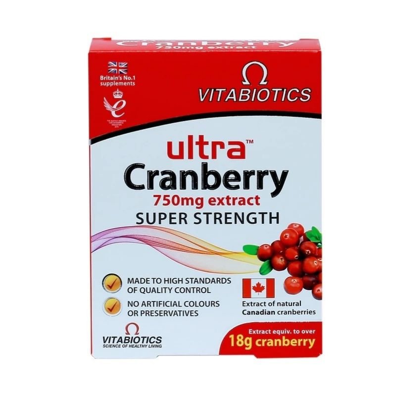 Vitabiotics Ultra Cranberry 750mg Tablets | Super Strength