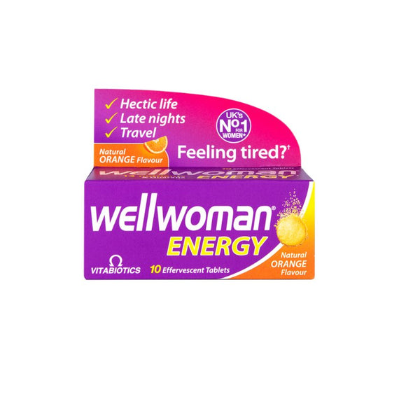 Vitabiotics Wellwoman Energy Effervescent Tablets 10 Pack - O'Sullivans Pharmacy - Vitamins - 5021265247370