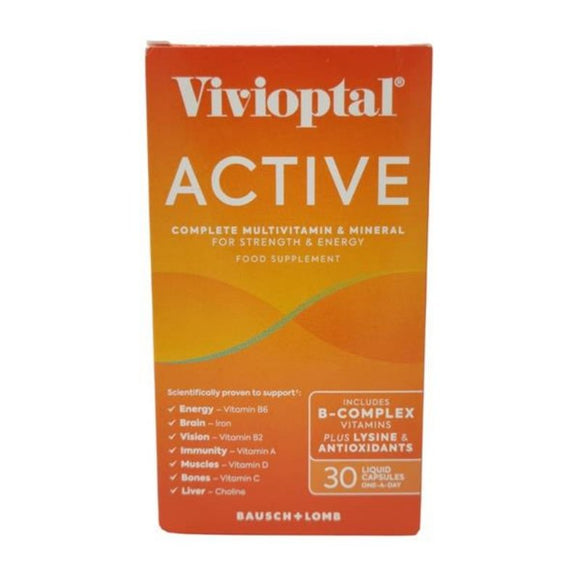 Vivioptal Active Food Supplement Capsules 30 Pack - O'Sullivans Pharmacy - Vitamins -