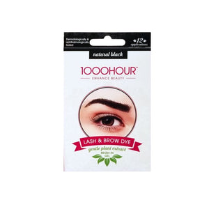 1000 Hour Lash & Brow Dye Natural Black 12 Applications - O'Sullivans Pharmacy - Beauty - 931312073510