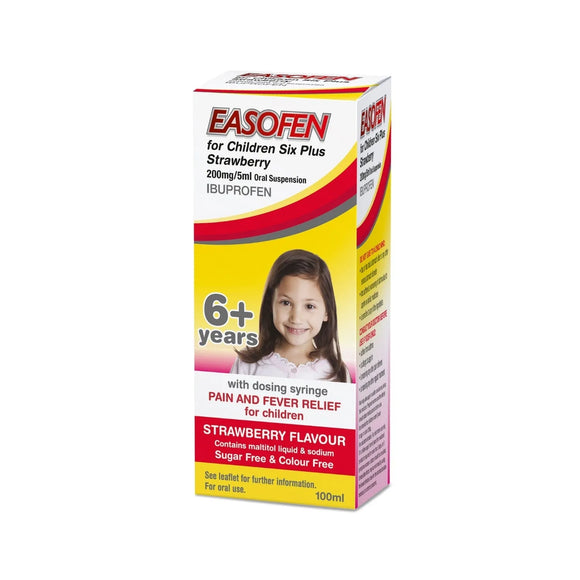 Easofen For Children 6 years+ 200mg/5ml Oral Suspension 100ml