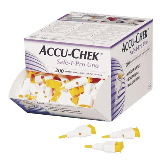 Accu Chek Safe T Pro Uno Lancets 200 Pack - O'Sullivans Pharmacy