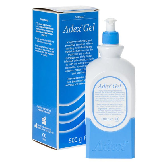 Adex Gel Pump 500g - O'Sullivans Pharmacy - Skincare - 5016379100406