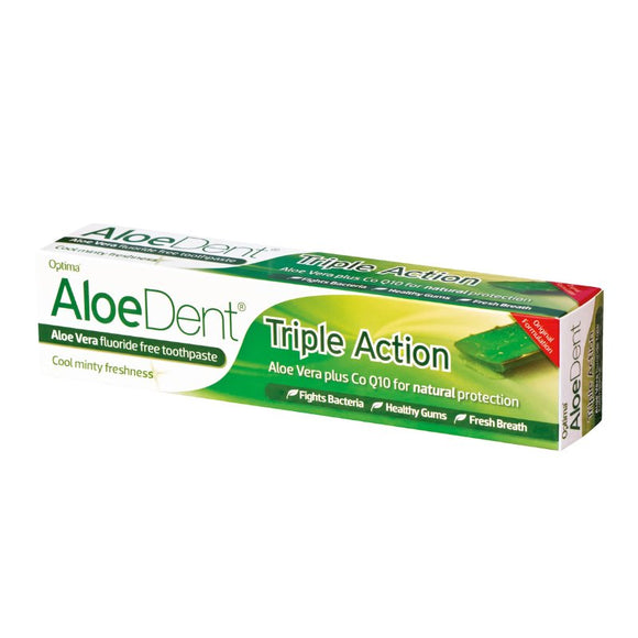 Aloe Dent Original Toothpaste Triple Action 100ml - O'Sullivans Pharmacy - Toiletries - 5029354010362