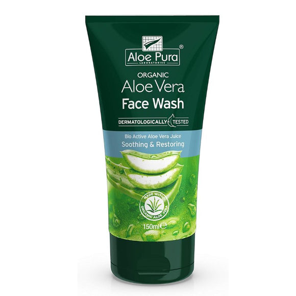 Aloe Pura Aloe Vera Face Wash 150ml - O'Sullivans Pharmacy - Skincare - 5029354015084