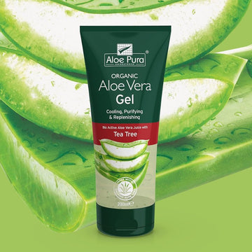 Aloe Pura Aloe Vera Gel & Tea Tree 200ml - O'Sullivans Pharmacy - Skincare - 5029354002640