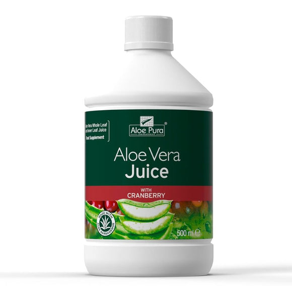 Aloe Pura Cranberry & Aloe Vera Juice 500ml - O'Sullivans Pharmacy - Vitamins - 5029354000738