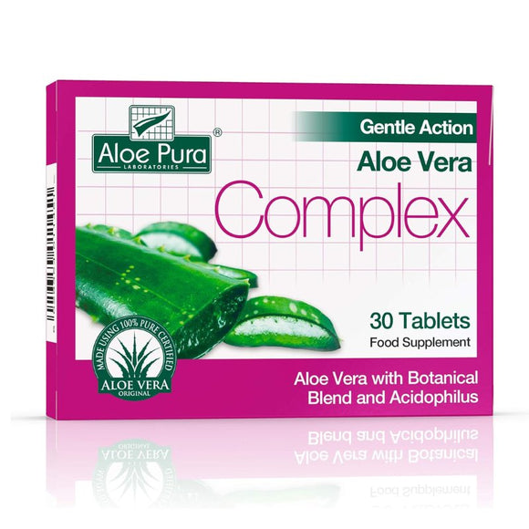 Aloe Pura Gentle Action Aloe Vera Complex Tablets 30 Pack - O'Sullivans Pharmacy - Vitamins - 5029354011451