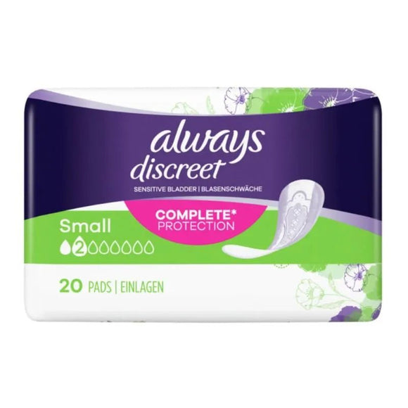 Always Discreet Small Pads Sp 20 Pack - O'Sullivans Pharmacy