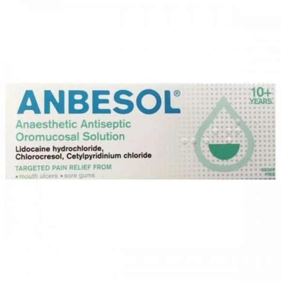 Anbesol Antisepic Solution 10ml - O'Sullivans Pharmacy