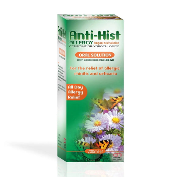 Anti Hist Allergy Cetirizine Oral Solution 200ml - O'Sullivans Pharmacy