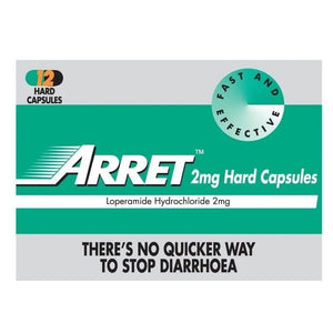 Arrett Arret Loperamide 2mg Capsules 12 Pack | O'Sullivans Pharmacy