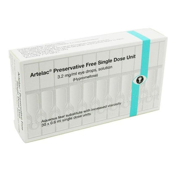 Artelac Single Dose 0.6ml Eye Drops 30 Pack - O'Sullivans Pharmacy - Medicines & Health - 5027519008940