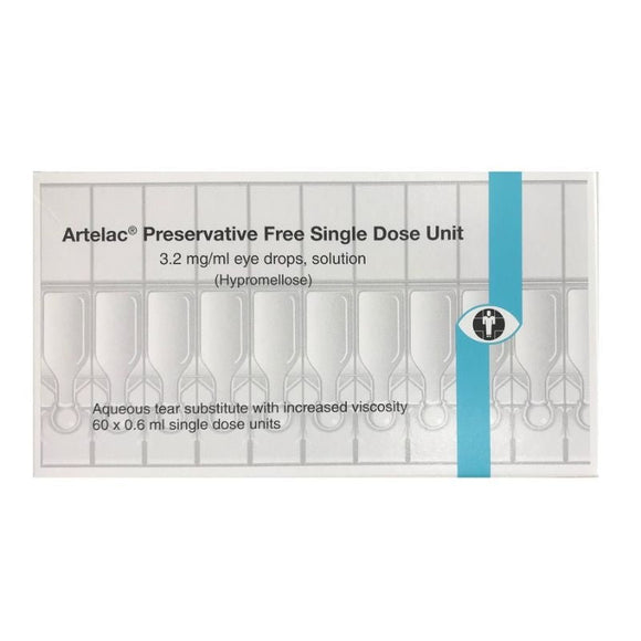 Artelac Single Dose 0.6ml Eye Drops 60 Pack - O'Sullivans Pharmacy - Medicines & Health - 4030571006473