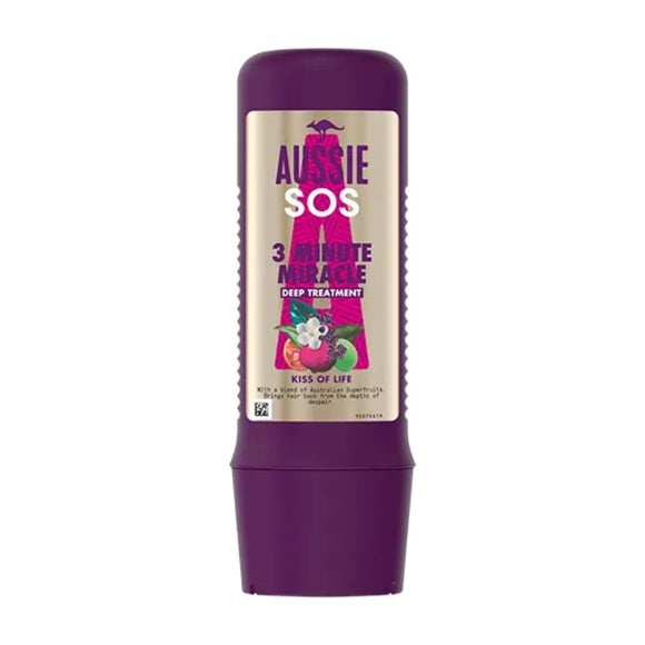 Aussie Hair 3 Minute Miracle SOS Deep Hair Treatment 225ml - O'Sullivans Pharmacy - Toiletries - ‎8001841558233