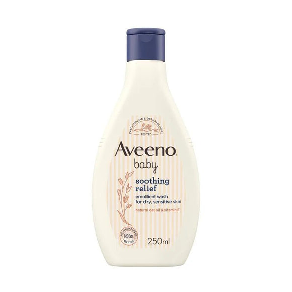 Aveeno Baby Soothing Relief Emollient Wash 250ml - O'Sullivans Pharmacy
